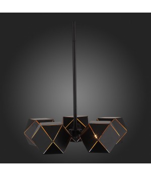 SL258.402.05 Люстра потолочная ST-Luce Черный/Черный, Золото E14 5*40W ENIGMA-foto6