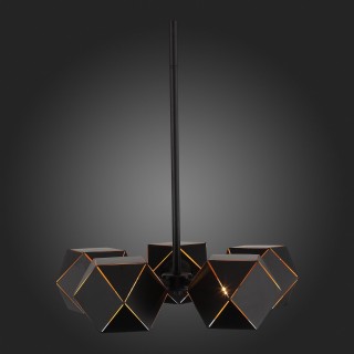 SL258.402.05 Люстра потолочная ST-Luce Черный/Черный, Золото E14 5*40W ENIGMA-foto6