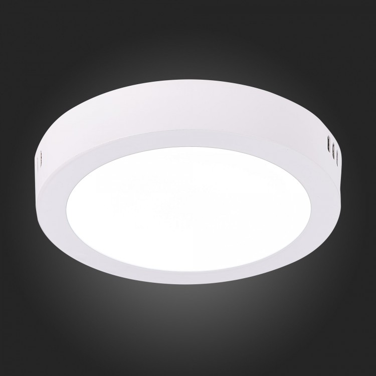 ST112.532.12 Светильник настенно-потолочный Белый LED 1*12W 3000K 715Lm Ra80 120° IP20 D160xH28 90-265V NUBES