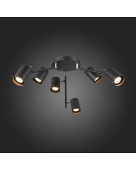 SL597.402.06 Светильник потолочный ST-Luce Черный/Черный GU10 6*3W FANALE-foto5