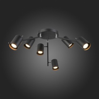 SL597.402.06 Светильник потолочный ST-Luce Черный/Черный GU10 6*3W FANALE-foto5