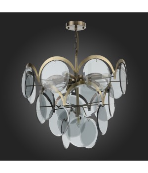 SL1161.373.09 Люстра подвесная ST-Luce Бронза/Дымчатый E14 9*60W FAZIA-foto6