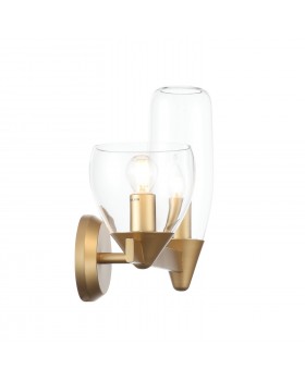 SL1119.201.02 Светильник настенный ST-Luce Золотистый/Прозрачный E14 2*40W TENERESA-foto2