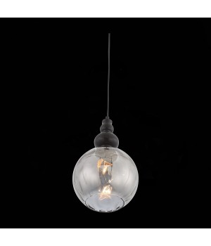 SL374.413.01 Подвес ST-Luce Черный/Дымчатый E27 1*40W BACINETO-foto5