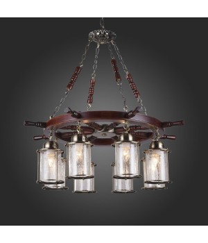 SL150.303.08 Люстра подвесная ST-Luce Бронза, коричневый/Прозрачный с эфектом трещин E27 8*40W VOLANTINO-foto5