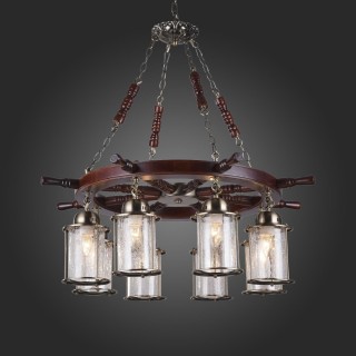 SL150.303.08 Люстра подвесная ST-Luce Бронза, коричневый/Прозрачный с эфектом трещин E27 8*40W VOLANTINO-foto5