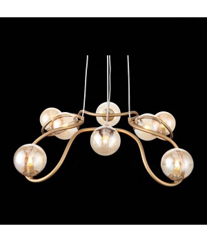 SL1502.203.08 Светильник подвесной ST-Luce Золотистый/Янтарный G9 8*5W LEGATEZZA-foto7