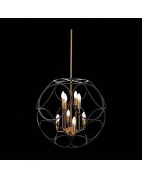 SL1012.423.08 Светильник подвесной ST-Luce Золотистый/Черный E14 8*40W CEZINO-foto7