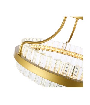 SL383.202.01 Светильник потолочный ST-Luce Матовое золото/Прозрачный LED 1*34W 3000K CHERIO-foto3