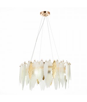 SL1224.203.08 Люстра подвесная ST-Luce Золотистый/Прозрачный, Белый E14 8*60W LASTRA-foto2