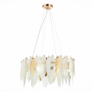 SL1224.203.08 Люстра подвесная ST-Luce Золотистый/Прозрачный, Белый E14 8*60W LASTRA-foto2