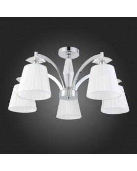 SL1756.102.05 Светильник потолочный ST-Luce Хром/Светло-серый E14 5*40W BELLO-foto4