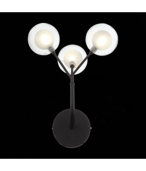 SL376.401.03 Бра ST-Luce Черный/Прозрачный, Белый G4 LED 3*2W - DEMELE-foto6