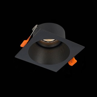 ST207.418.01 Св-к встр. Мат. черный GU10 1*50W  L103xW103xH52 220V Без ламп GROSI-foto8