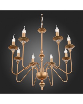 SL186.203.08 Люстра подвесная ST-Luce Латунь, Прозрачный E14 8*40W NOVENTO-foto8