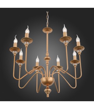 SL186.203.08 Люстра подвесная ST-Luce Латунь, Прозрачный E14 8*40W NOVENTO-foto8