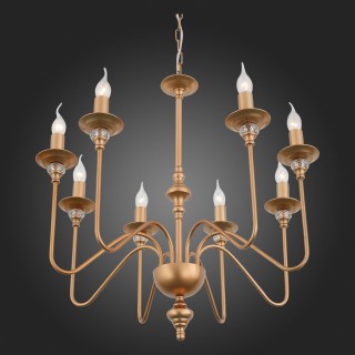 SL186.203.08 Люстра подвесная ST-Luce Латунь, Прозрачный E14 8*40W NOVENTO-foto8