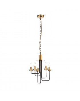 SL336.303.05 Люстра подвесная ST-Luce Коричневый, Бронза/Бежевый E14 5*60W DELAVERA-foto21