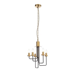 SL336.303.05 Люстра подвесная ST-Luce Коричневый, Бронза/Бежевый E14 5*60W DELAVERA-foto21