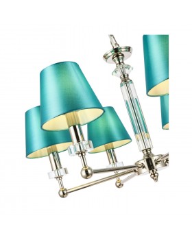 SL1755.173.06 Люстра подвесная ST-Luce Никель/Зеленый E14 6*40W VIORE-foto3