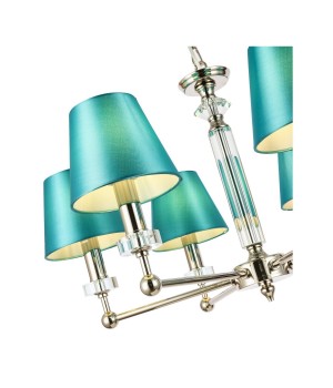 SL1755.173.06 Люстра подвесная ST-Luce Никель/Зеленый E14 6*40W VIORE-foto3