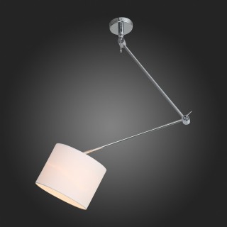 SL460.102.01 Светильник потолочный ST-Luce Хром/Белый E27 1*60W (из 2-х коробок) MARCIA-foto8