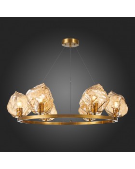 SL1175.303.06 Люстра подвесная ST-Luce латунь/янтарный E14 6*40W Portici-foto5