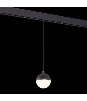 ST358.443.07 Магнитный трековый светильник подвесной Черный LED 1*7W 4000K 520Lm Ra>80 120° IP20 D90xH90 48V PIBOLE-foto4