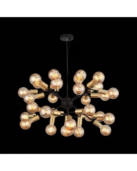 SL437.403.32 Люстра подвесная ST-Luce Черный, Золото E27 32*60W FOGLIONE-foto4