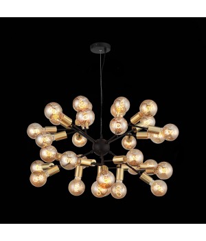 SL437.403.32 Люстра подвесная ST-Luce Черный, Золото E27 32*60W FOGLIONE-foto4