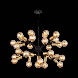 SL437.403.32 Люстра подвесная ST-Luce Черный, Золото E27 32*60W FOGLIONE-foto4