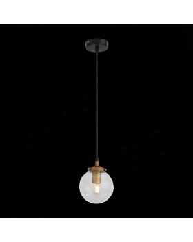 SL234.403.01 Подвес ST-Luce Черный, Золото/Прозрачный E27 1*40W VARIETA-foto2