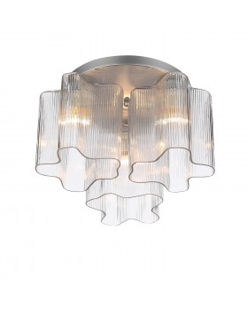 SL117.102.03 Люстра потолочная ST-Luce Серебристый/Прозрачный E27 3*60W ONDE-foto2