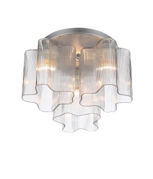 SL117.102.03 Люстра потолочная ST-Luce Серебристый/Прозрачный E27 3*60W ONDE-foto2