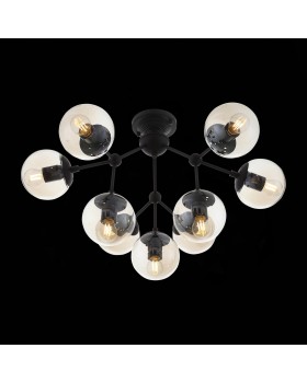 SL549.402.09 Люстра потолочная ST-Luce Черный/Янтарный E27 9*40W STAMPO-foto5