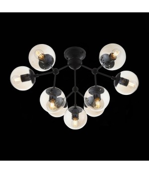 SL549.402.09 Люстра потолочная ST-Luce Черный/Янтарный E27 9*40W STAMPO-foto5