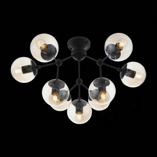 SL549.402.09 Люстра потолочная ST-Luce Черный/Янтарный E27 9*40W STAMPO-foto5