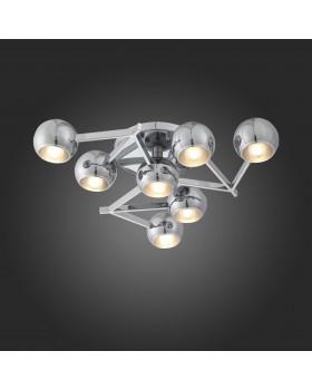 SL853.102.07 Люстра потолочная ST-Luce Хром/Хром E14 7*40W ROTTURA-foto3