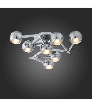 SL853.102.07 Люстра потолочная ST-Luce Хром/Хром E14 7*40W ROTTURA-foto3