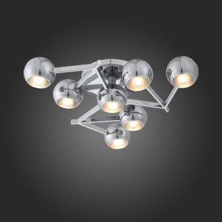 SL853.102.07 Люстра потолочная ST-Luce Хром/Хром E14 7*40W ROTTURA-foto3