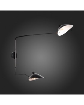 SL305.401.02 Светильник настенный ST-Luce Черный/Черный, Белый E27 2*60W SPRUZZO-foto5