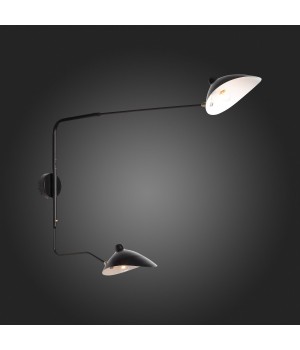 SL305.401.02 Светильник настенный ST-Luce Черный/Черный, Белый E27 2*60W SPRUZZO-foto5