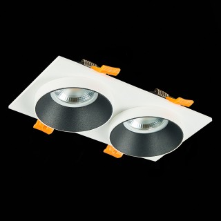 ST206.528.02 Св-к встр. Белый GU10 2*50W  IP20 L175xW92xH38 220V Без ламп CHOMIA-foto5