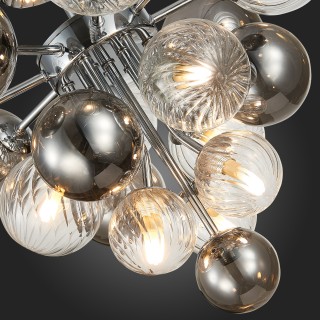 SL1124.102.10 Люстра потолочная ST-Luce Хром/Дымчатый,Прозрачный G9 10*5W (из 2-х коробок) VINETTO-foto12