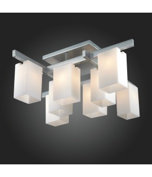 SL541.102.08 Люстра потолочная ST-Luce Никель/Белый E27 8*40W CASET-foto3