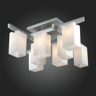 SL541.102.08 Люстра потолочная ST-Luce Никель/Белый E27 8*40W CASET-foto3