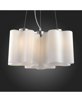 SL116.503.03 Люстра подвесная ST-Luce Серебристый/Белый E27 3*60W ONDE-foto5