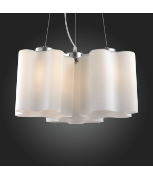 SL116.503.03 Люстра подвесная ST-Luce Серебристый/Белый E27 3*60W ONDE-foto5