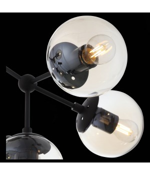 SL549.402.09 Люстра потолочная ST-Luce Черный/Янтарный E27 9*40W STAMPO-foto6