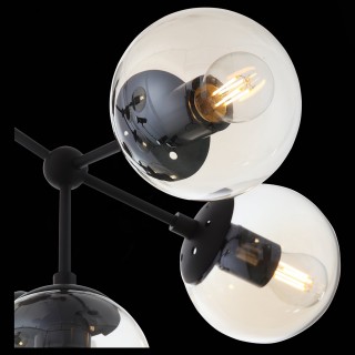 SL549.402.09 Люстра потолочная ST-Luce Черный/Янтарный E27 9*40W STAMPO-foto6